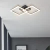Huerta 2 Light Black LED Flush Ceiling Light