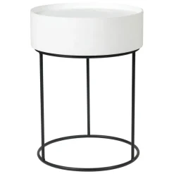 Hugo White End Storage Table