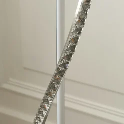 Hyde Chrome And Crystal LED Floor Lamp