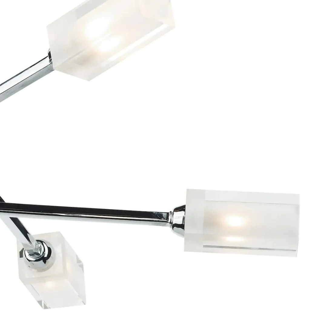 Icarus 6 Light Semi Flush Ceiling Light Polished Chrome