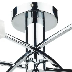 Icarus 6 Light Semi Flush Ceiling Light Polished Chrome