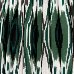 Izara 45cm Green Ikat Pleated Tapered Shade