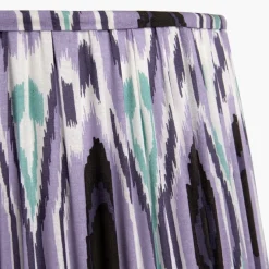 Izara 45cm Lilac Ikat Pleated Tapered Shade