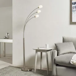 Jaspa 3 Light LED Task Arc Floor Lamp