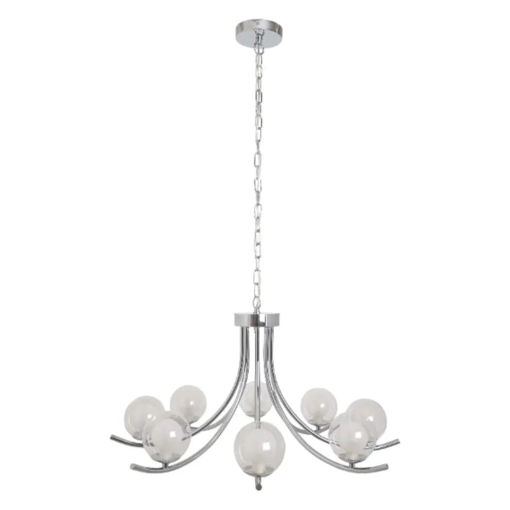 Jimena 5 Light Polished Chrome Pendant Ceiling Light