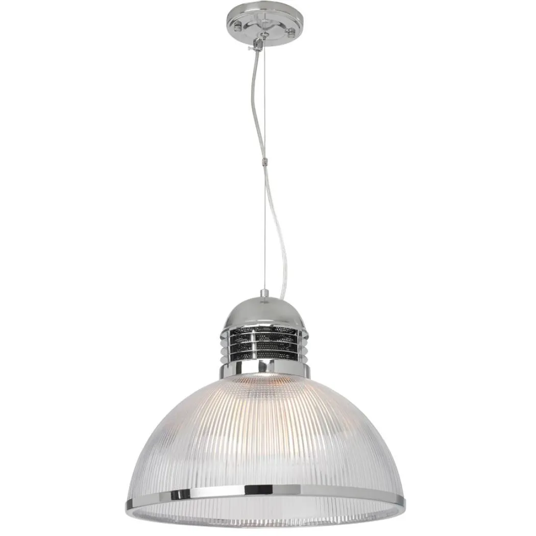 Jodrell Chrome & Clear Pendant Ceiling Light