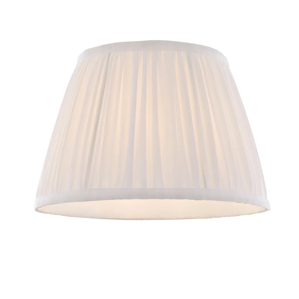 Junia Off White 30Cm Pleated Shade