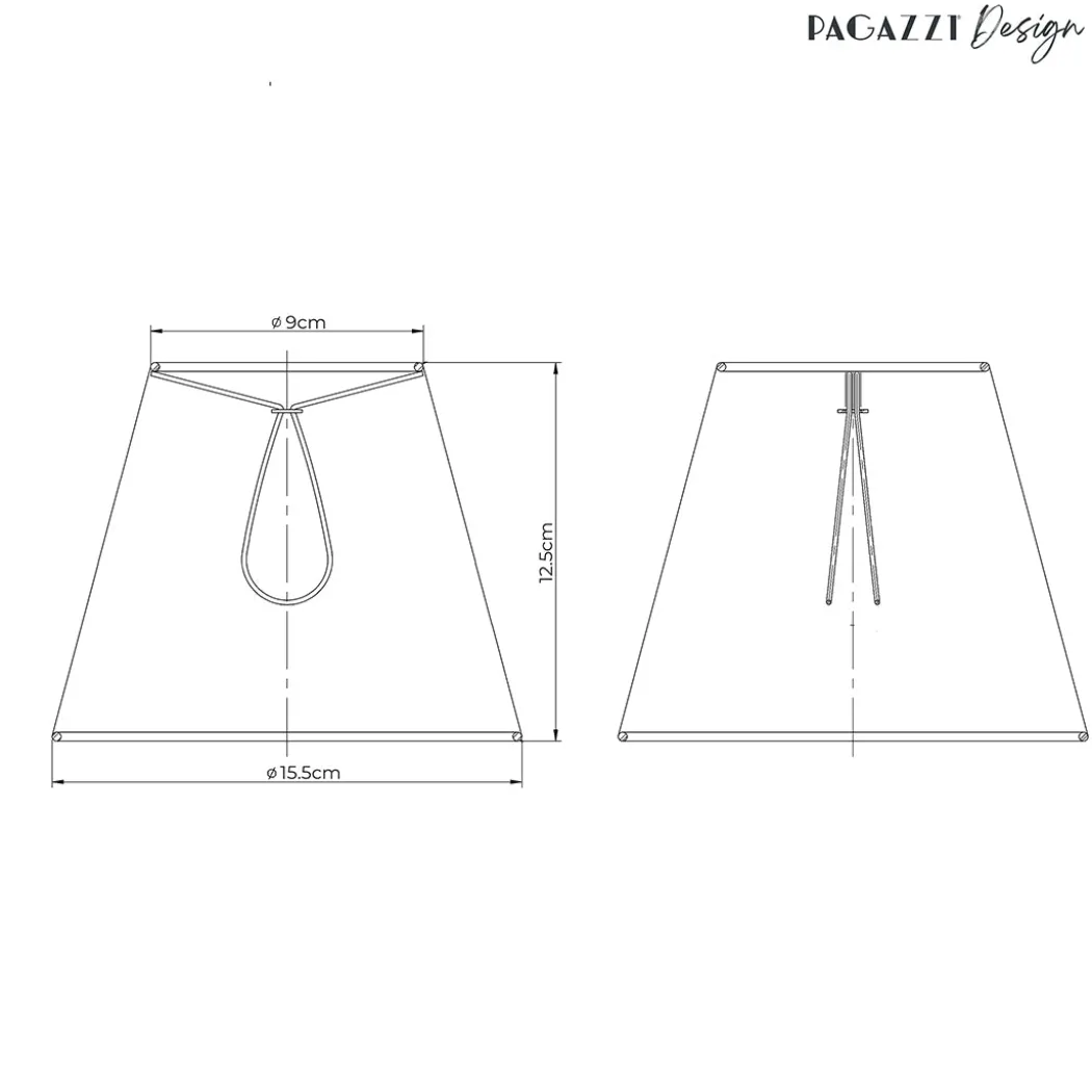 Junia Off White Pleated Candle Shade