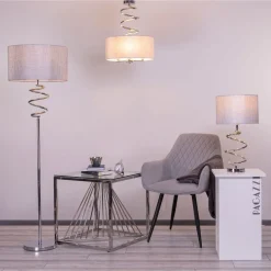 Kasi 158cm Floor Lamp Polished Chrome