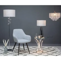 Kasi 158cm Floor Lamp Polished Chrome
