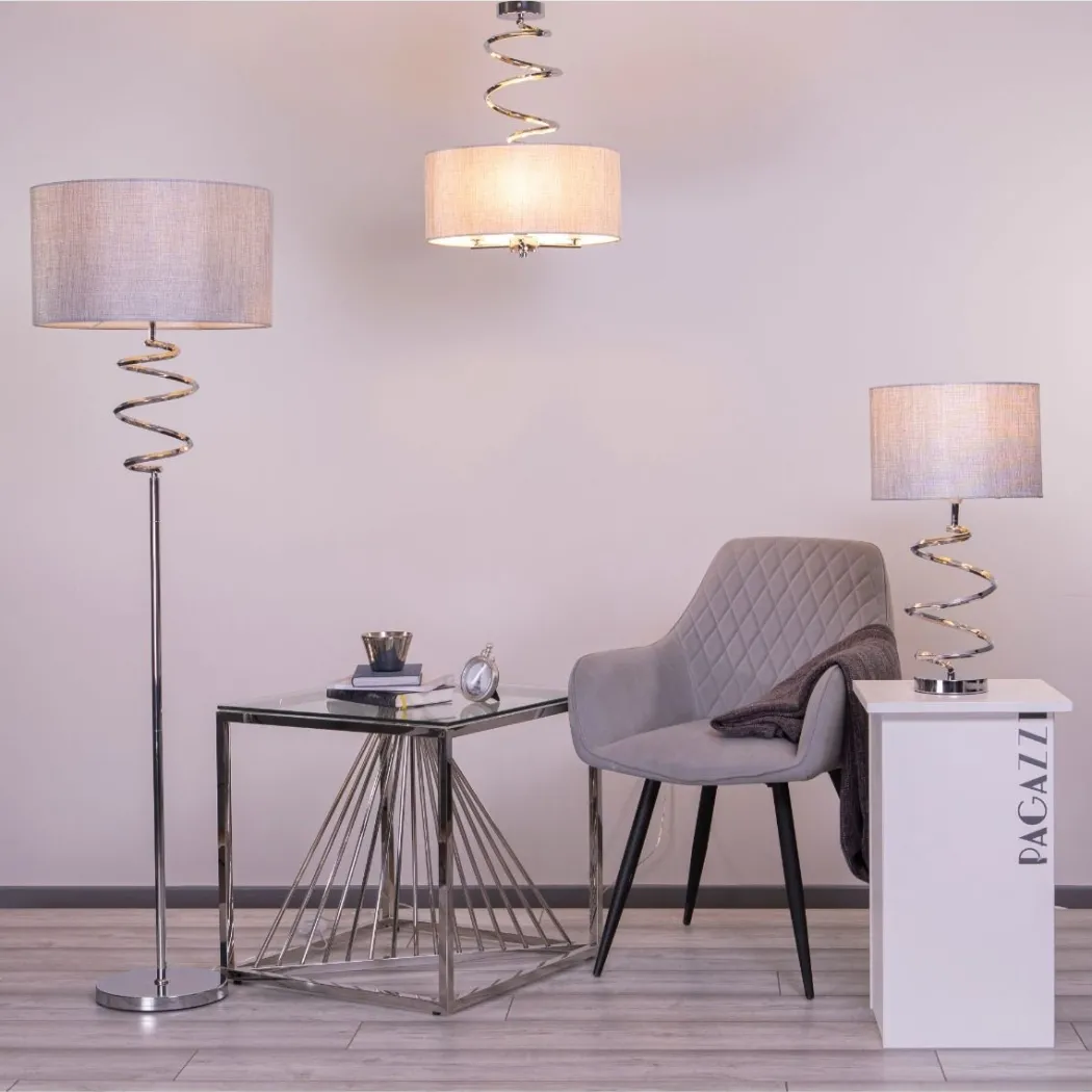 Kasi 54cm Table Lamp Polished Chrome