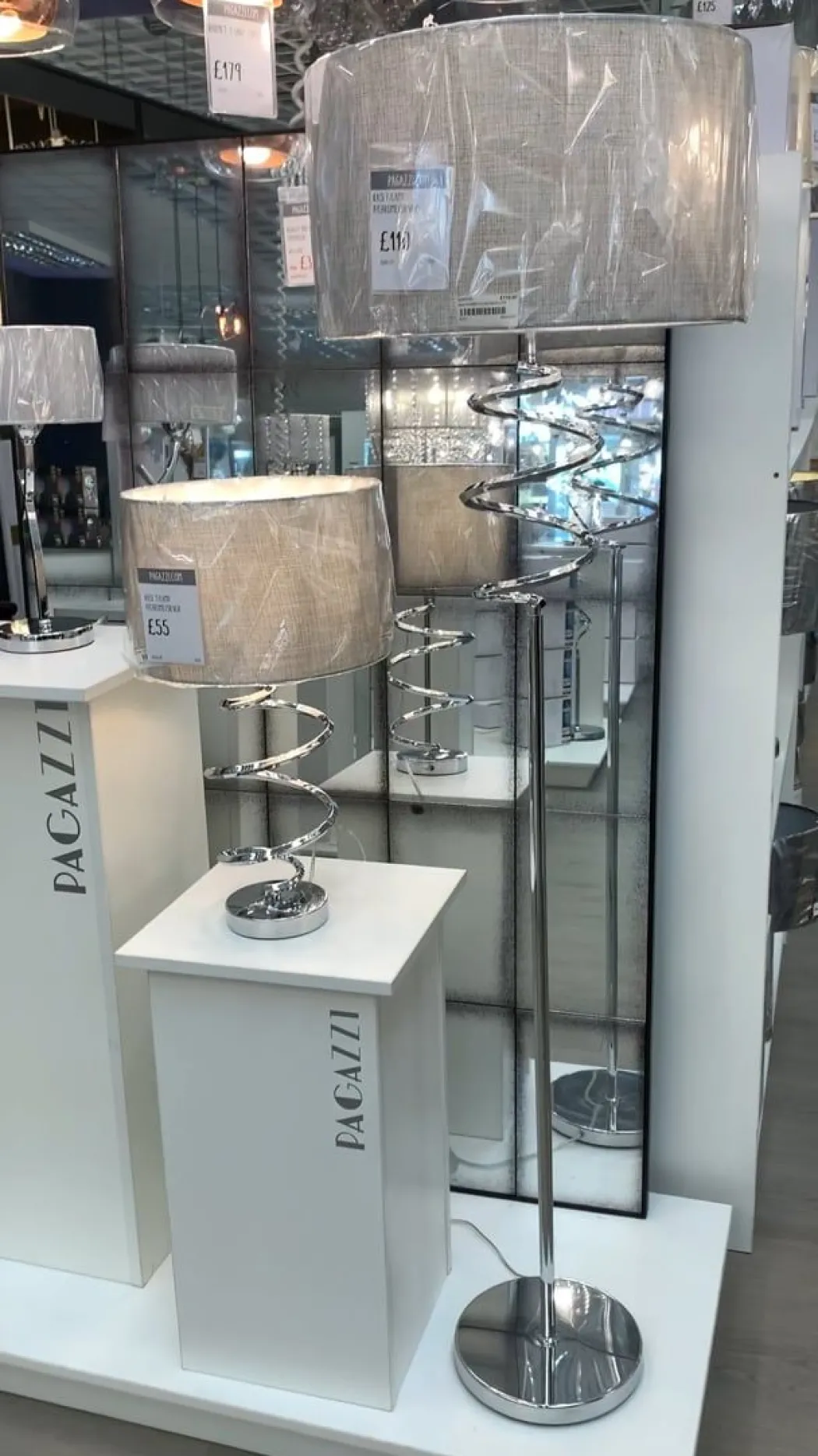 Kasi 54cm Table Lamp Polished Chrome