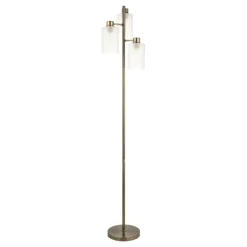 Kingsholm Antique Brass Floor Lamp