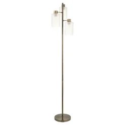 Kingsholm Antique Brass Floor Lamp