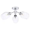 Leonie 3-Light Polished Chrome Semi-Flush Ceiling Light
