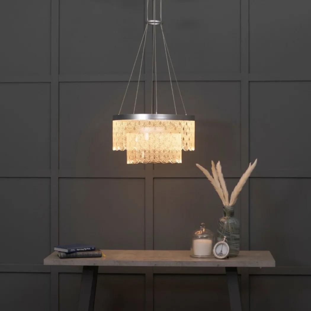 Letizia 2 Light Tiered Scallop LED Pendant Ceiling Light