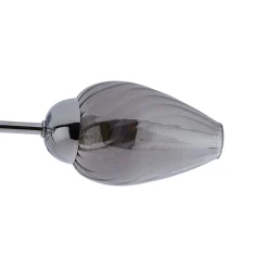 Lina 3-Light Chrome Flush Ceiling Light