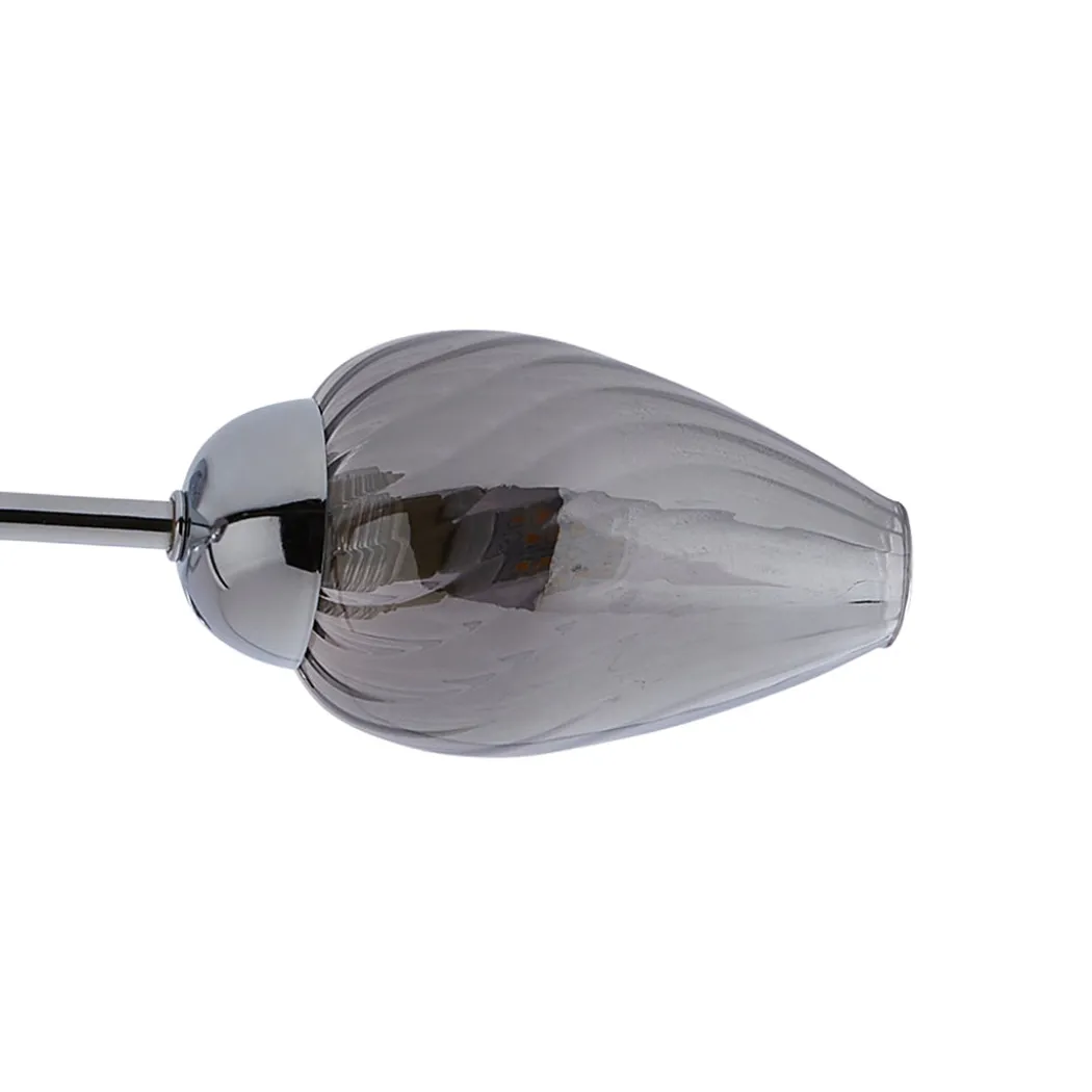 Lina 3-Light Chrome Flush Ceiling Light