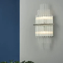 Lukas Polished Chrome & Crystal Wall Light