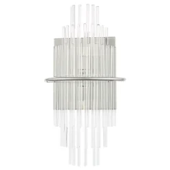 Lukas Polished Chrome & Crystal Wall Light