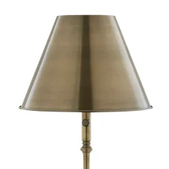 Lustre Antique Brass LED Rechargeable Floor Lamp