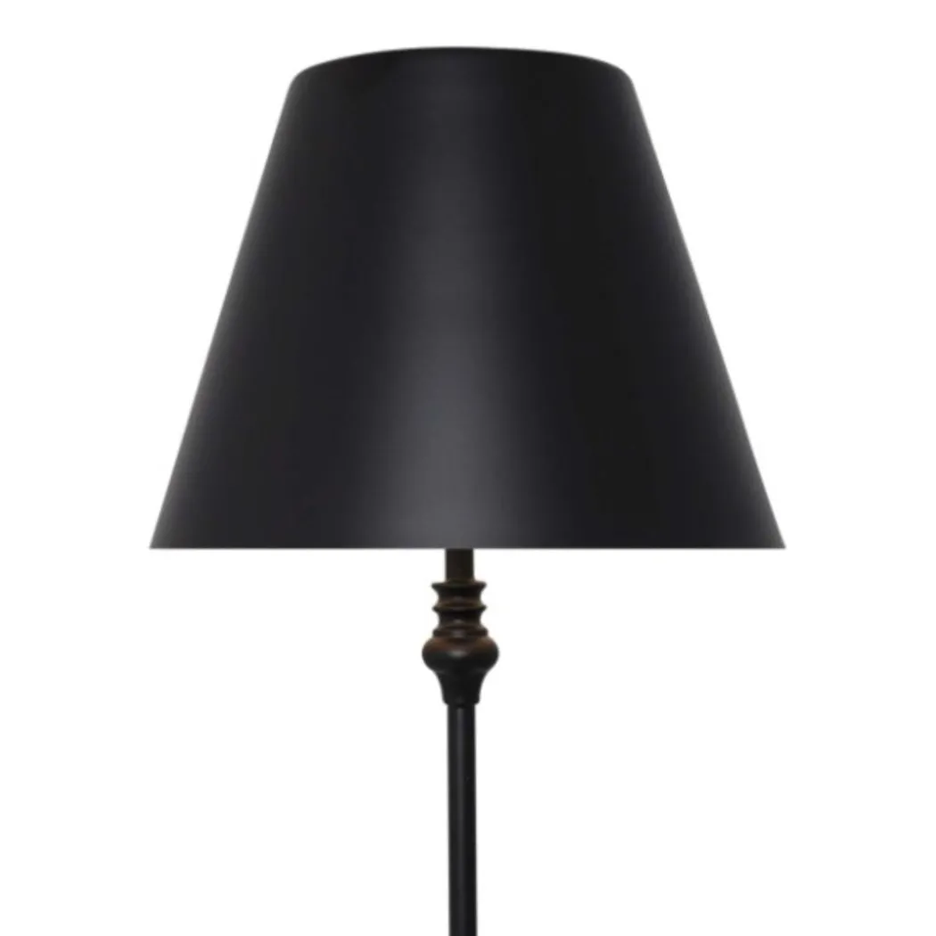 Lustre Black LED Rechargeable Table Lamp