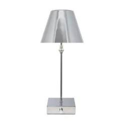 Lustre Polished Chrome Rechargeable Table Lamp