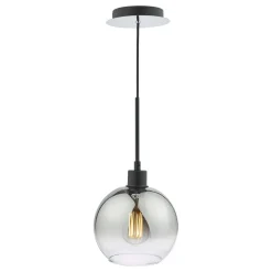 Lycia Black & Ombre Glass Pendant Ceiling Light