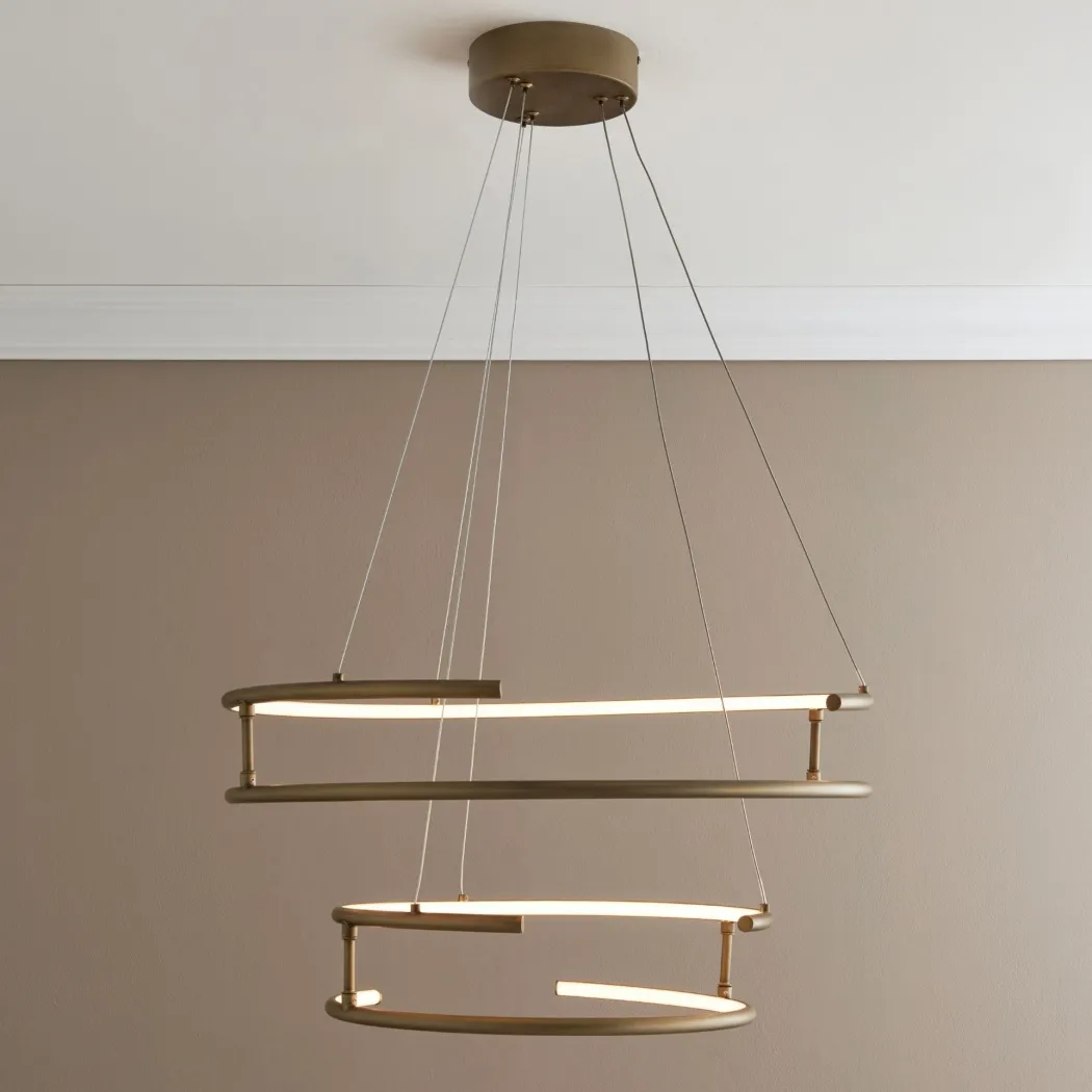 Mabel Antique Brass LED Pendant Ceiling Light