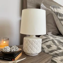 Mara White Ceramic Table Lamp