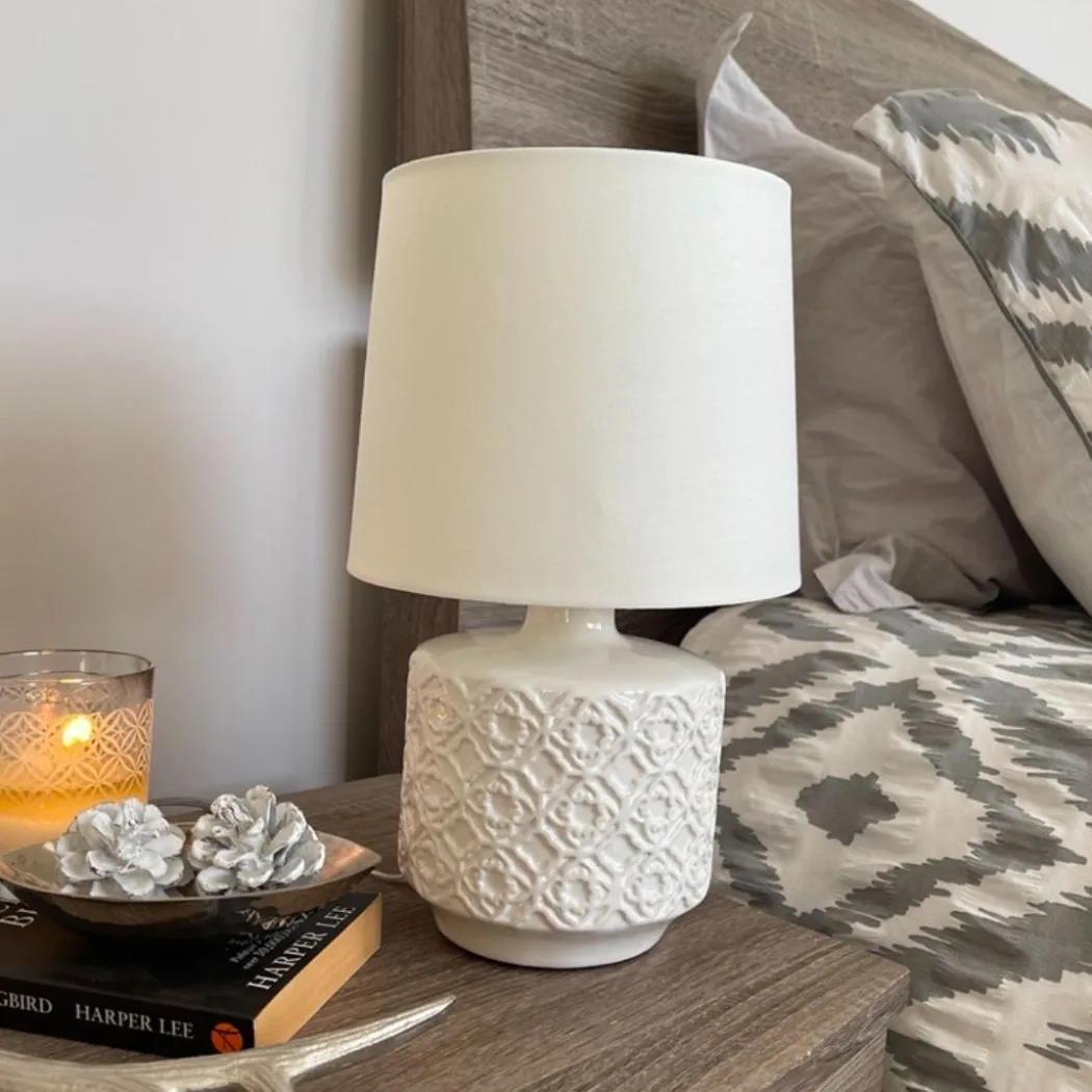 Mara White Ceramic Table Lamp