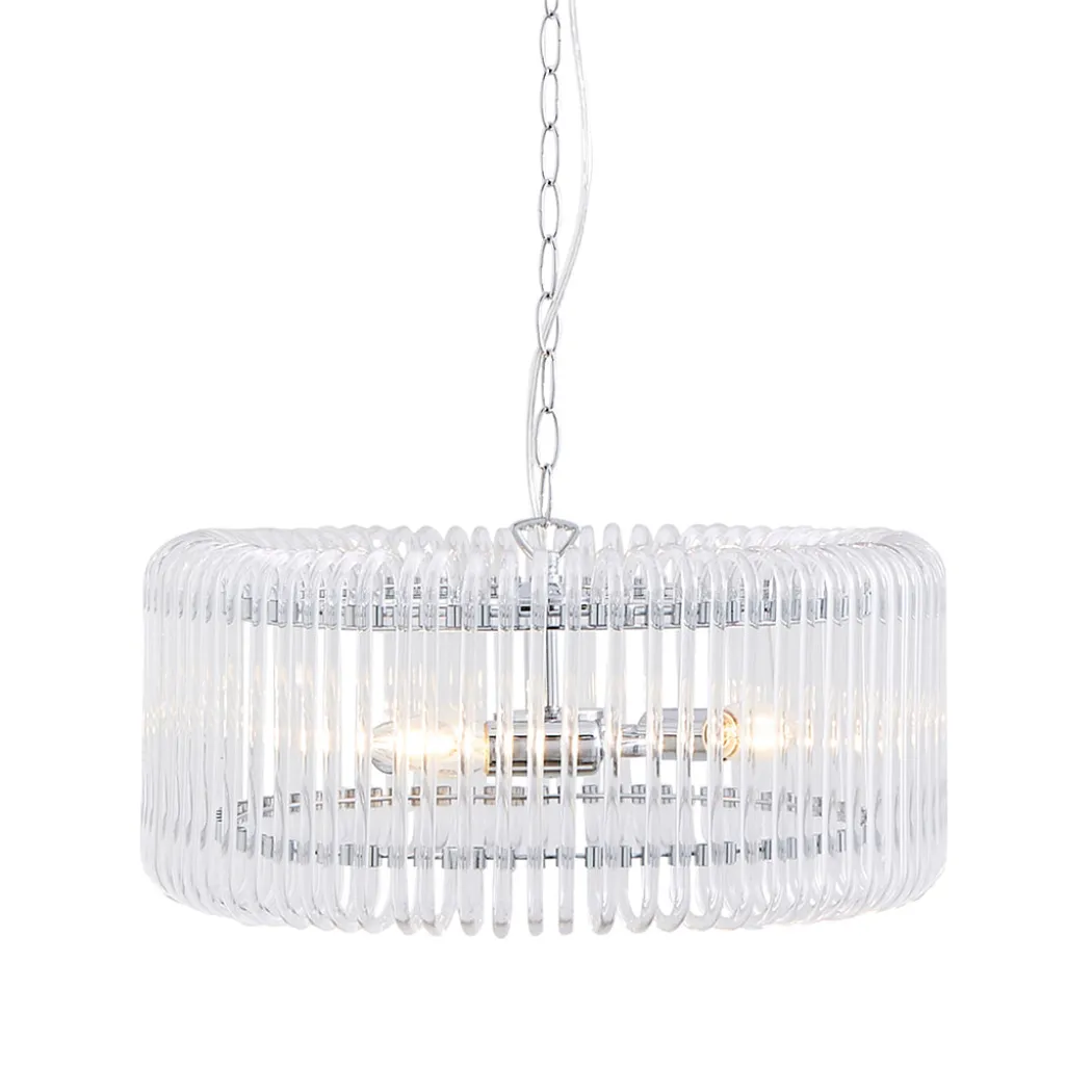 May 3-Light Chrome Ceiling Pendant