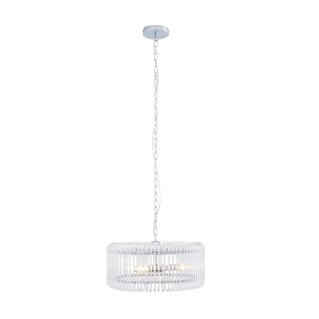May 3-Light Chrome Ceiling Pendant