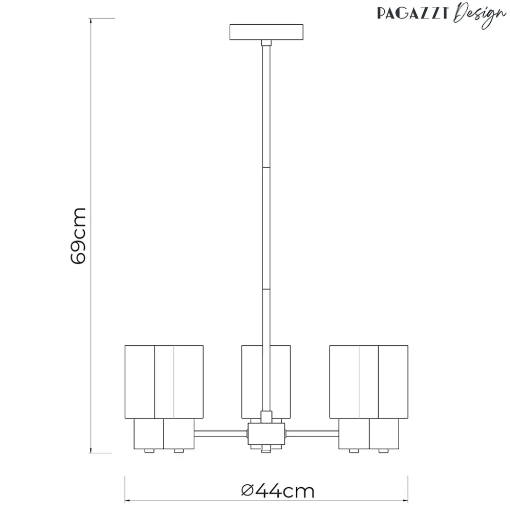 Maya 5-Light Antique Brass Semi-Flush Ceiling Light
