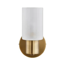 Maya 1-Light Antique Brass Wall Light