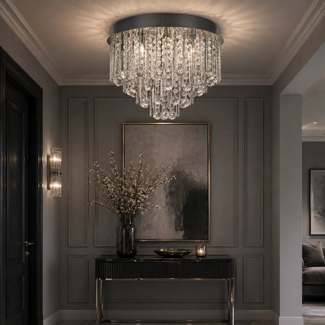 McQueen 8 Light Flush Ceiling Light