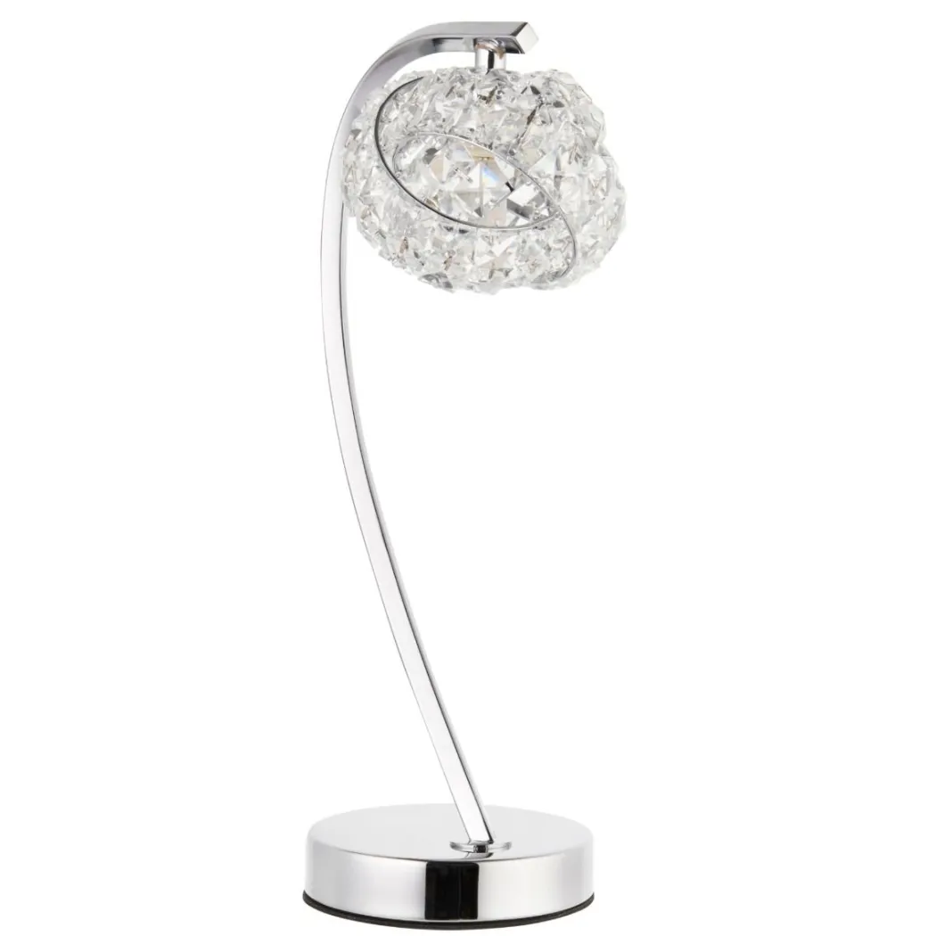 Monaco Chrome and Crystal Table Lamp
