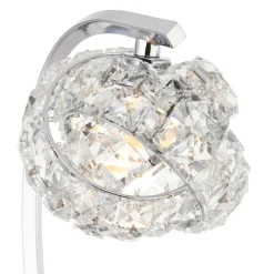 Monaco Chrome and Crystal Table Lamp