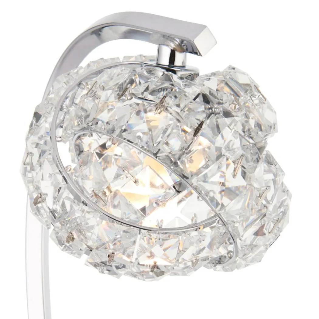 Monaco Chrome and Crystal Table Lamp