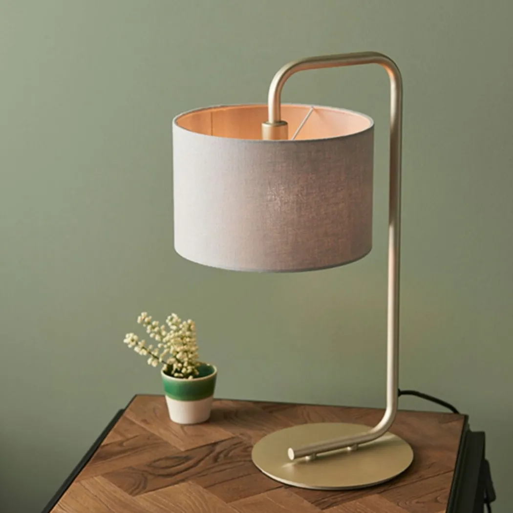 Nahia Champagne Table Lamp