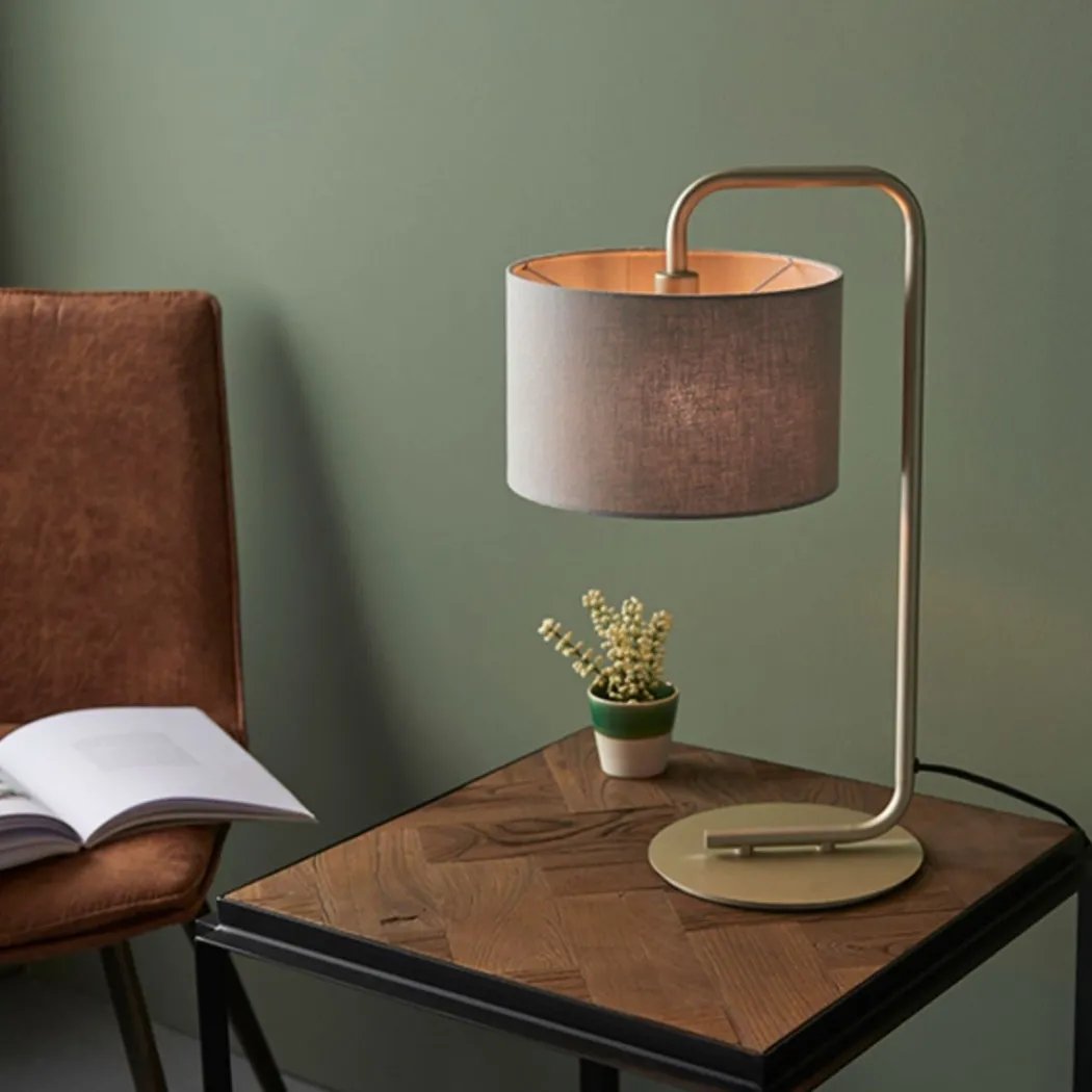 Nahia Champagne Table Lamp