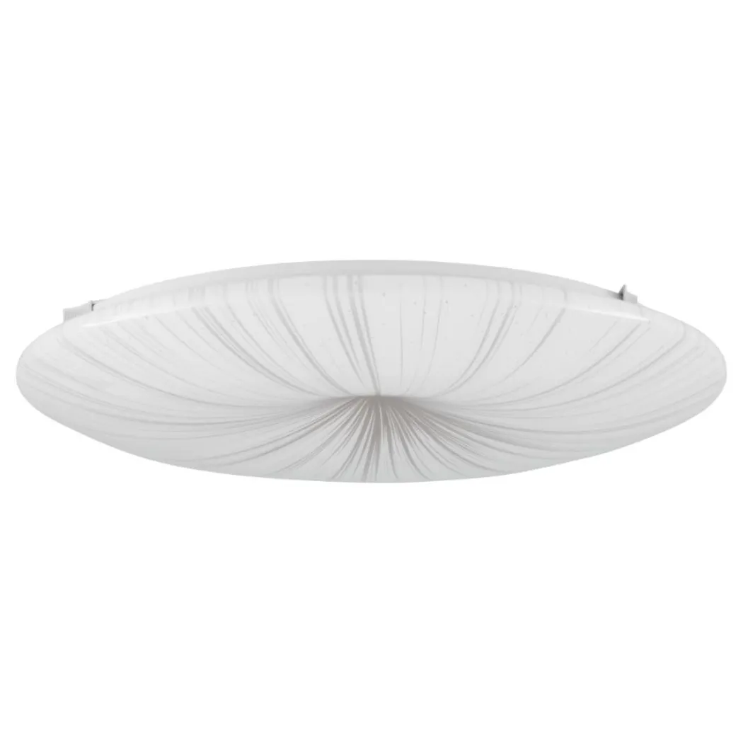Nieves White and Gold Large LED Flush Ceiling Light