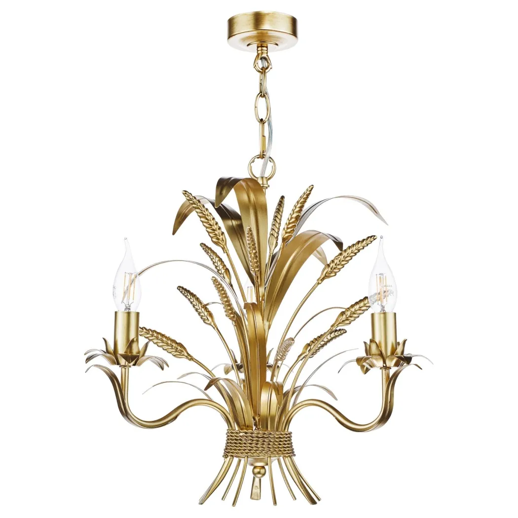 Phaedra 3 Light Gold Pendant Ceiling Light