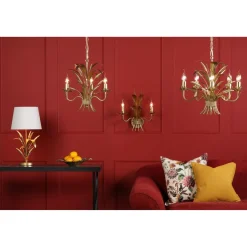 Phaedra 2 Light Gold Wall Light