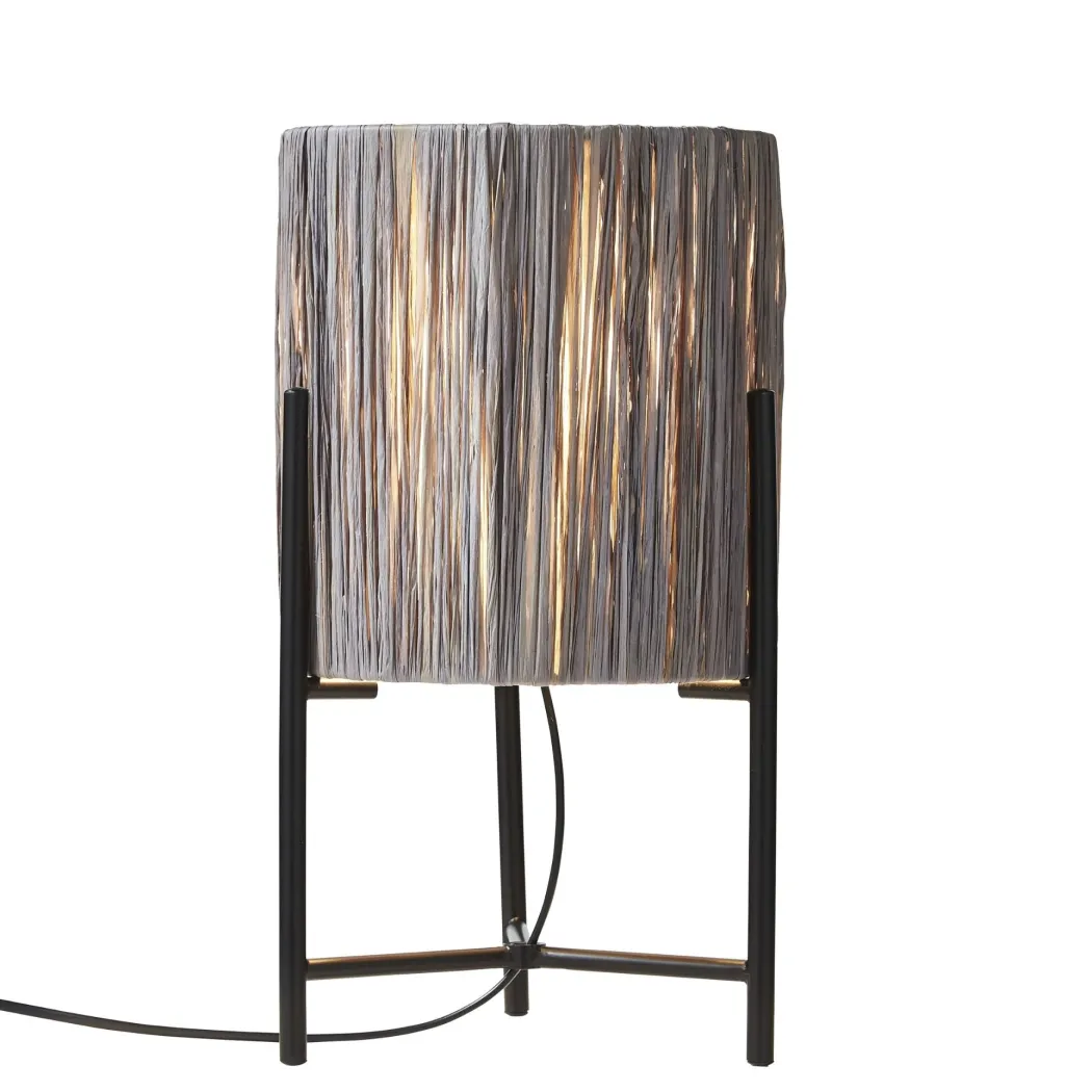 Raff Grey & Black Table Lamp
