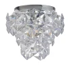 Rhia 3 Light Clear Flush Ceiling Light