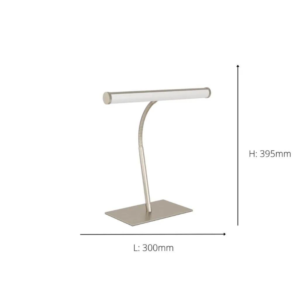 Riccione Nickel LED Table Lamp