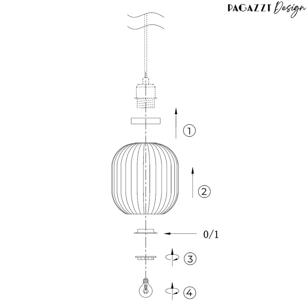 Riva Antique Brass Easy-Fit Pendant