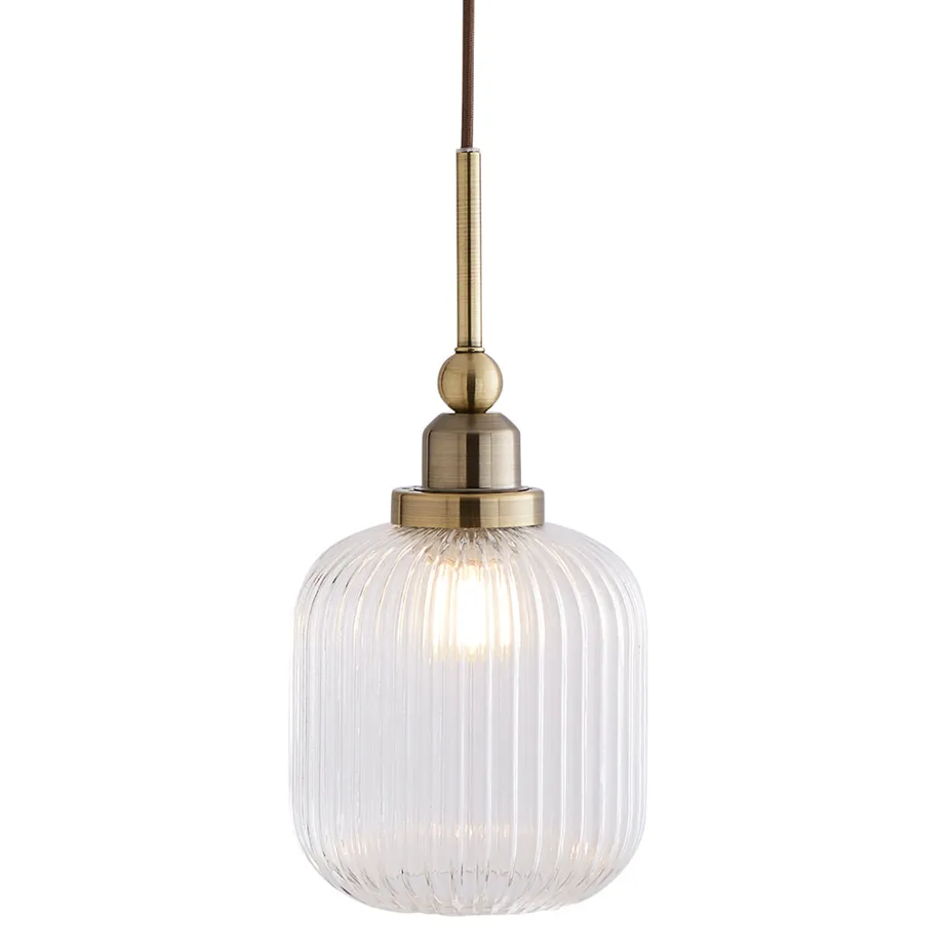 Riva 3-Light Antique Brass Pendant Bar