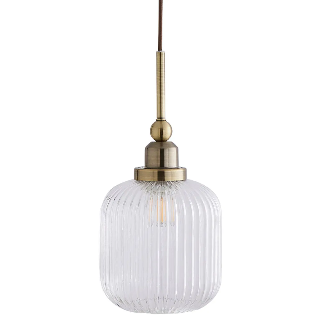 Riva 3-Light Antique Brass Pendant Bar